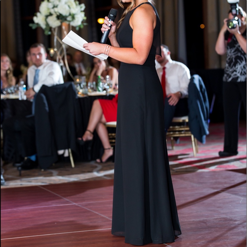 Hayley Paige Bridesmaid Dress Black